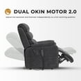 thumbnail image 5 of Dual Motor Lift Recliner with Massage Heating (Gray Chenille-9188), 5 of 8