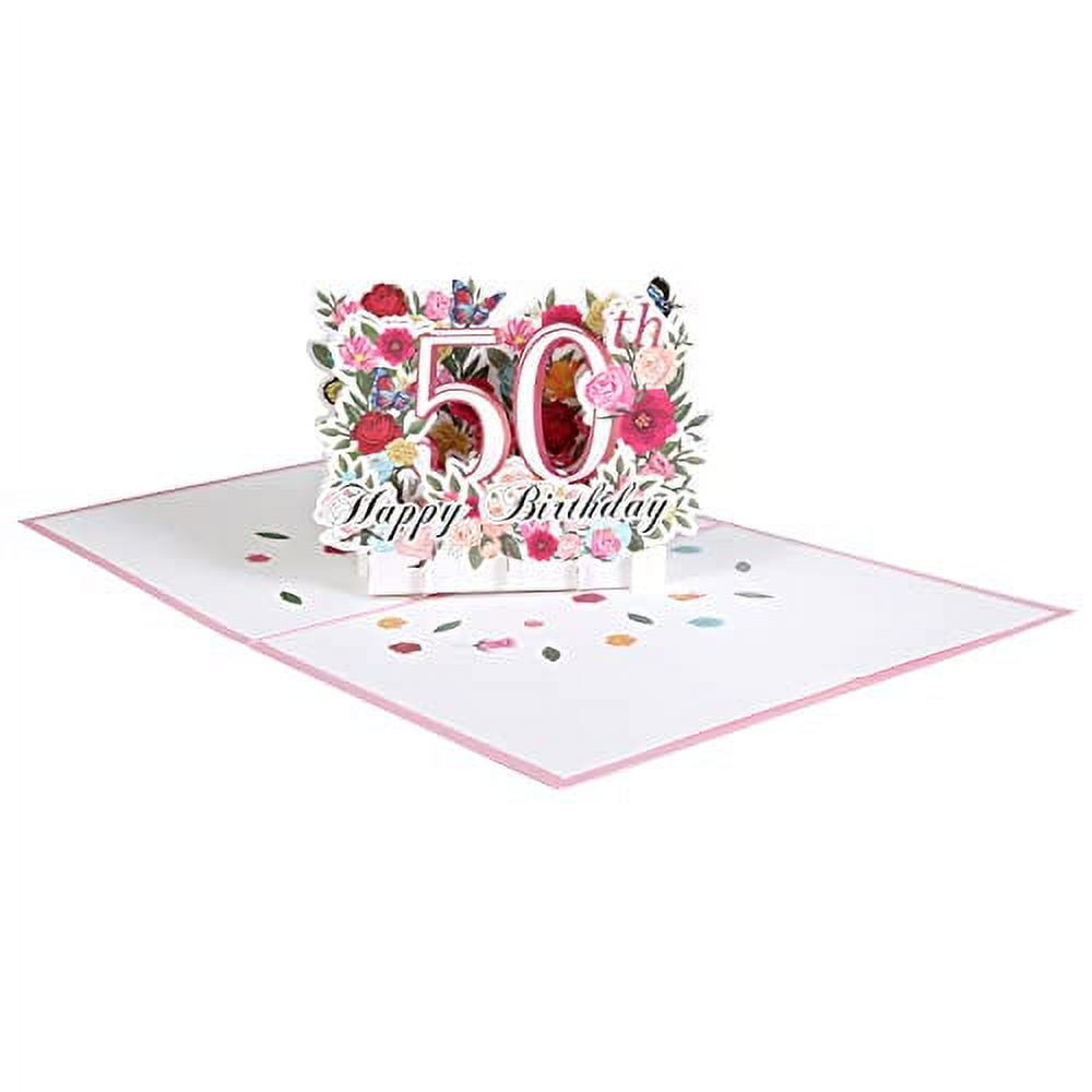 HOMANGA 50th Birthday Pop Up Card, Happy 50th Kenya Ubuy