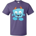 thumbnail image 3 of Inktastic Cute Monster, Little Monster, Blue Monster, Horns T-Shirt, 3 of 5