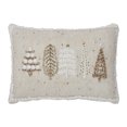 thumbnail image 5 of VHC Brands 5 Christmas Trees White Pillow 14x10, 5 of 6