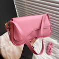 thumbnail image 4 of Ediodpoh Women Stylish Shoulder Bag For Daily Commute Minimalist Solid Color Purse Perfect With Suits And Jeans Durable Casual Handbag Pink, 4 of 7