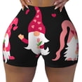 thumbnail image 2 of Goofa Love You Mom Printed Workout Shorts Women Seamless Scrunch Butt Lifting High Waisted Gym Booty Shorts Elastic Workout Shorts-Medium, 2 of 8