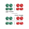 thumbnail image 4 of JAPER BEES Bocce Ball Set Solid Resin 90mm Outdoor Lawn Games for Family with 8 Balls 1 Pallino Measuring Rope Canvas Carrying Case, 4 of 6