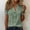 Green, variant on Cotton Linen T-Shirts for Women Short Sleeve Button Down Blouses V Neck Casual Loose Fit Cotton Linen Clothes Summer Tops Navy M