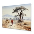 thumbnail image 2 of Designart "Wanderer Nomadic in Africa I" African Metal Wall Decor, 2 of 5