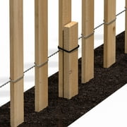 Greenes Fence Cedar Wood Garden Picket Fence, White 16 H x 8 L (2-Pack, 16 Total)