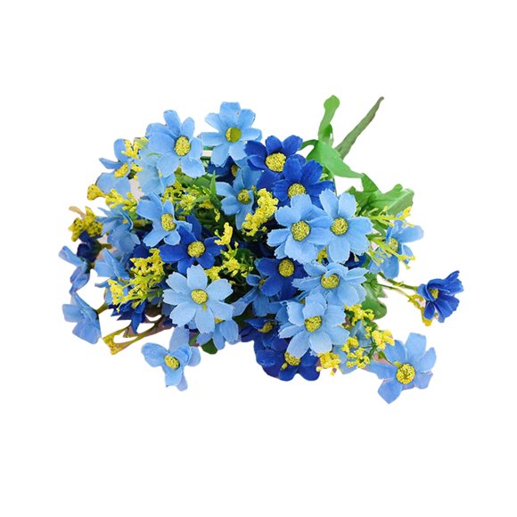 Floricultura al aire libre 28 cabezas de orquídeas saltarinas 7 flores decorativas de seda Flores pequeñas frescas de plástico