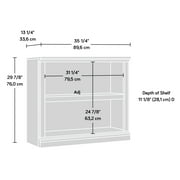 Sauder 2-Shelf Bookcase, Select Cherry Finish