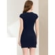 thumbnail image 5 of Vestido Recto De Trabajo De Oficina Allegra K Azul oscuro XS, 5 of 6