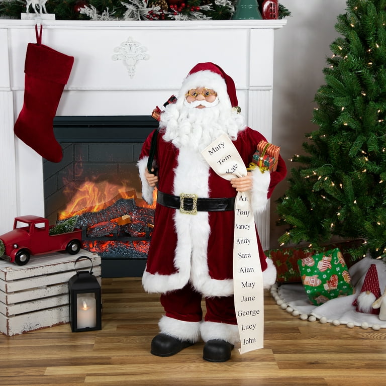 Northlight Santa Claus with Naughty or Nice List Christmas