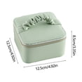 thumbnail image 3 of Meitianfacai European Hand Carry Jewelry Box With High Appearance Value And Large Capacity Ring Necklace Jewelry Box Solid Color With Metal Zipper, 3 of 6
