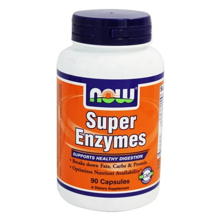 NOW Foods - Super Enzymes - 90 Capsules (Best Foods To Lower Liver Enzymes)