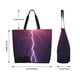 thumbnail image 5 of Easygdp Thunderstorm Violet Purple Bolsas Tote para Mujer, Bolsos de Hombro para Viaje, Bolsos de Mano de Gran Capacidad para Compras y Trabajo, 5 of 8