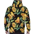 thumbnail image 7 of Lsque Sunflowers And Bird Pattern Casual Men's Hoodie,Hooded Sweatshirt with Kangaroo Pocket,Pullover Hoodie-XX-Large, 7 of 7