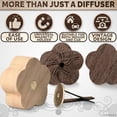 thumbnail image 4 of 2Pcs Wood Flower Car Air Freshener Diffuser - Car Essential Oil Diffuser Aromatherapy Diffuser Car Diffuser Air Freshener Car Wood Diffuser - Passive Diffuser for Car Diffusers for Essential Oils, 4 of 8