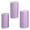 Purple, variant on Mornei 3 Pieces Cylinder Pedestal Stands Slipcovers,Cylinder Plinth Stand Covers Plinth Black