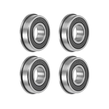 FR8-2RS Flange Ball Bearing 1/2"x1-1/8"x5/16" Shielded Chrome Bearing 4pcs