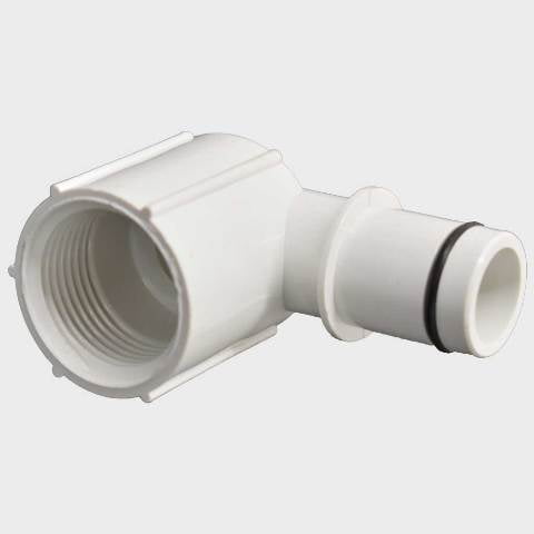 Larson Boat 90 Degree Bilge Fitting 6134-9176 | White Plastic 3/4 Inch