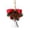 A004- White, variant on Holiday Bell Decor Rustic Metal Bell with Burlap Bow Pine Cones and Berries for Farmhouse Christmas Decor Vintage Christmas Bell Hanging Ornament for Xmas Tree
