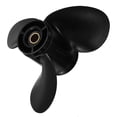 thumbnail image 4 of 9 1/4 x 11 Outboard Propeller compatible for Evinrude Johnson OMC 8-15 horsepower 174817 Marine Propeller 13 Spline Tooth 3 Blades Aluminum Alloy, 4 of 7