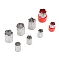 thumbnail image 2 of 8pcs/set Stainless Steel Melon Cutter Molds Fruit Watermelon Cutting Tool Biscuit Mould Kitchen, 2 of 8