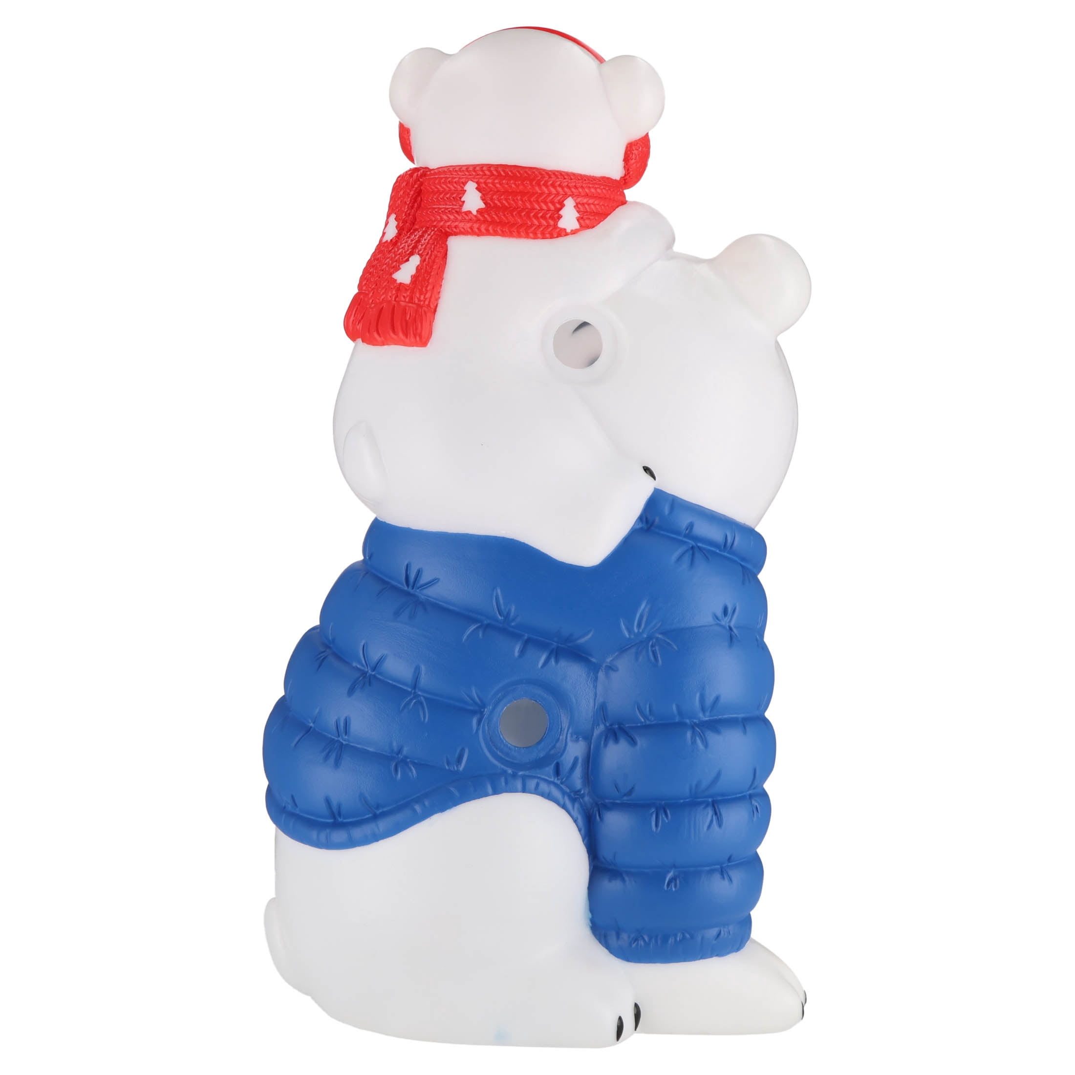 Lighted Blow Mold Polar Bear with Cub Indoor/Outdoor Christmas Decoration, Multicolor, 24", by Holiday Time