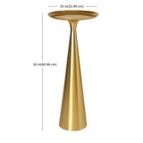 Better Homes & Gardens Truitt Drink Table, Gold - Walmart.com