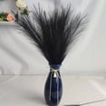 thumbnail image 2 of Trianu 30 Pcs Silk Pampas Grass Artificial Flowers 17.7" for Home Kitchen Wedding Decorations Wedding Floral Arrangement, Black, 2 of 6