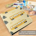 thumbnail image 5 of WOBOGO Yellow Kindergarten School Bus Pattern Photo Albums 20 Pages Large Capacity DIY Self-adhesive Page PU Leather Cover for Family Wedding Anniversary Baby Vacation Photos 24×11.8in, 5 of 9