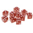 thumbnail image 2 of Juego De Dados D6 De 10 Piezas Para Juegos De Rol De Mazmorras Y Dragones, Café De 16mm Sunnimix Dados de juego de mesa 10pcs, 2 of 8