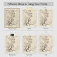 thumbnail image 4 of PixonSign Adhesive Canvas Poster Retro Wall Art, Sketch Antique Tree Vintage Landscape Prints, Set of 4 Nature Wilderness Paintings, Minimalism Wall Décor for Home Decor - 12"x16", 4 of 5