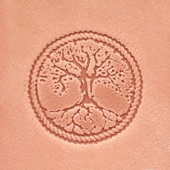 ¿Herramienta artesanal de cuero Tandy? Sello 3D Árbol de la Vida 8686-00