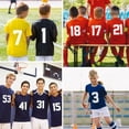 thumbnail image 7 of 33 Pcs 8 Inch Iron on Numbers Jersey Heat Transfer Numbers Big 0 to 9 Heat Press Number Stickers for Sports T Shirts Football Basketball Baseball Team Uniform Fabric Clothing (White), 7 of 7