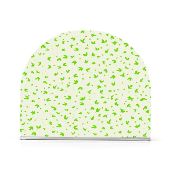 Napkin Holder Leaf Sprinkles Thick U Shape Acrylic Non Slip Space Saving for Kitchen