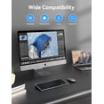 thumbnail image 5 of TECKNET BASICS 2.4G Small Wireless Keyboard, Compact Mini Design with Media Hotkeys & 12-Month Battery Life for PC, Desktop, Laptop, Smart TV - Grey, 5 of 6