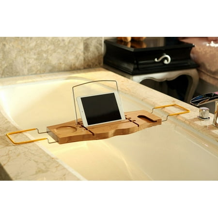 Bamboo Bathtub Caddy Tray Estink Adjule Wooden Serving Bath Bamboo Bathtub Caddy Tray Estink Adjule Wooden Serving Bath Shower Rack Holder With