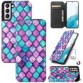 thumbnail image 1 of Compatible with Samsung Galaxy S23 5G Wallet Case,Premium Leather Flip Wallet Case with Card Slots Kickstand Magnetic Buckle Shockproof Protective Cover for Galaxy S23, 1 of 5