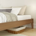 thumbnail image 6 of Now Furniture Full Size Bed Frame, Wooden Platform Bed, Textured Pecan, 6 of 8