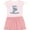 Pink With Stripes, variant on Inktastic Save the Chubby Mermaids with Cute Manatees Girls Toddler Dress