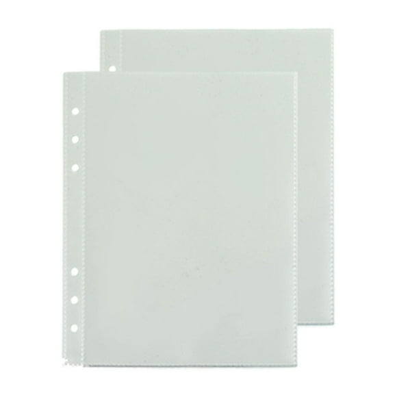 2 pcs Transparent Display Booklet scrapbook photo album plastic binder sleeves pocket photo page Notebook Binder,style:style4;