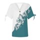 thumbnail image 4 of Fiudx Ofertas de La Semana Blusa de Manga Corta de Verano con Cuello En V para Mujer, Sexy, Informal, con Estampado Regular, 4 of 5