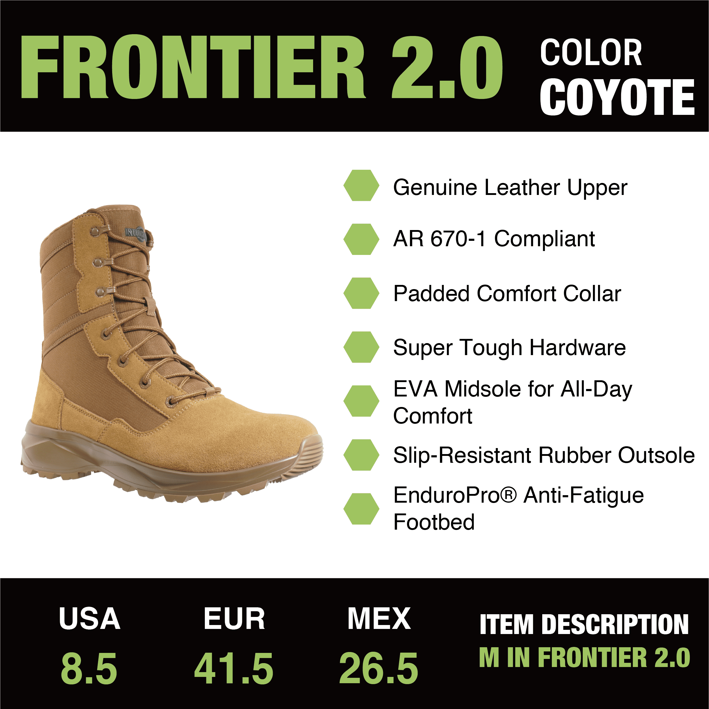 Men's Interceptor Frontier 8-Inch Tactical Boot