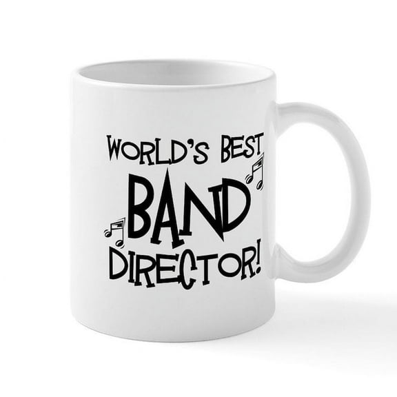 CafePress - Worlds Best Band Director Mug - 11 oz Ceramic Mug - Novelty Coffee Tea Cup