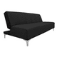 thumbnail image 1 of Sofa Cama Reclinable El Bazar Store Miami Negro terciopelo, Futon 3 posiciones, Sala, Love Seat, 1 of 7