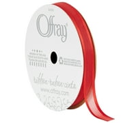 Offray Ribbon, Red 5/16 inch Sheer Ribbon for Wedding, Crafts and Gifting, 9 feet