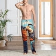thumbnail image 2 of Vsdgher Colorful Travel Luggage Gear Mens Pajama Pants Sleep & Lounge Pants, PJ Pants-Small, 2 of 6