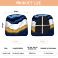 thumbnail image 3 of Blue Gold Marble Seat Covers for Dining Room Chairs Set Of 4,Stretch Printed Washable Chair Seat Cover with Elastic Ties and Button,Removable Waterproof Couch Cushion Covers, 3 of 6