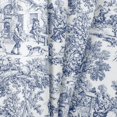 thumbnail image 3 of Victoria Park Toile 68-Inch-by-36 Inch Tailored Tier Curtains, Blue, 3 of 5