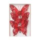 thumbnail image 3 of 3 piezas de decoraciones navideñas con mariposas con clip para centro de mesa BLESIY rojo, 3 of 8