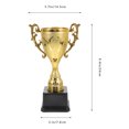 thumbnail image 2 of OULII Silver Plastic Trophy for Kids Award Encouragement Decor Perfect for Sports Ceremonies 6.5 Inches, 2 of 8